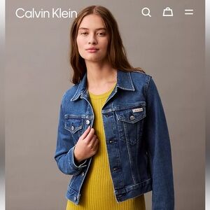 New! Calvin Klein Women’s Jean Jacket - Storm Blue